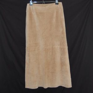 Suede skirt